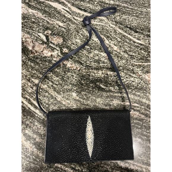 SHAGREEN Stingray Clutch Wallet & Crossbody - Picture 1 of 7